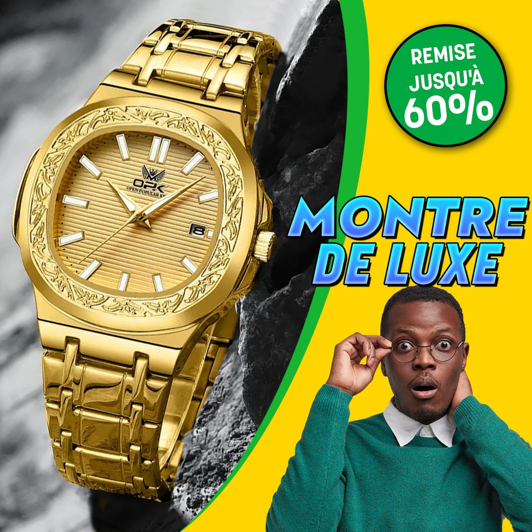 Montre de luxe OPK Gold pour homme-GB