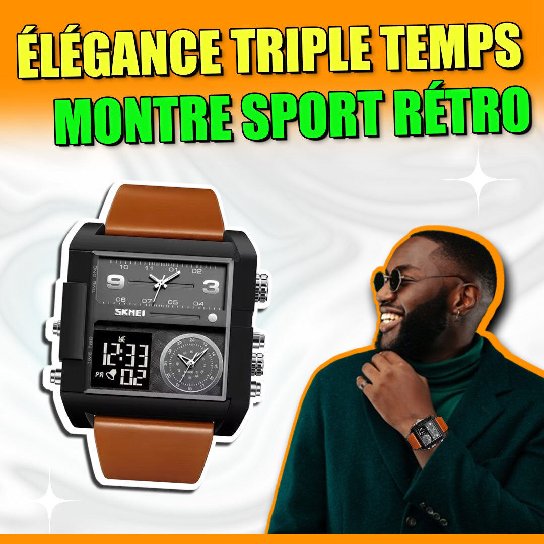 Montre de luxe -SKME Noir-GNK