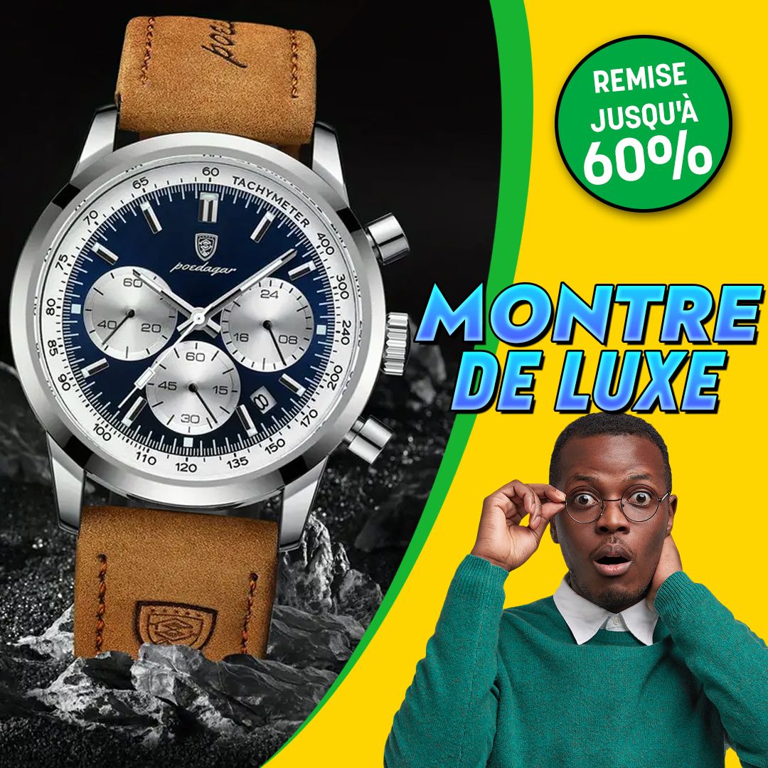 Montres de luxe pour homme POEDAGAR cuir-SN
