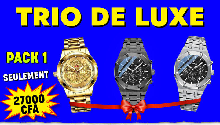 Pack Trio - 3 Montres de luxe ⏳ 24h
