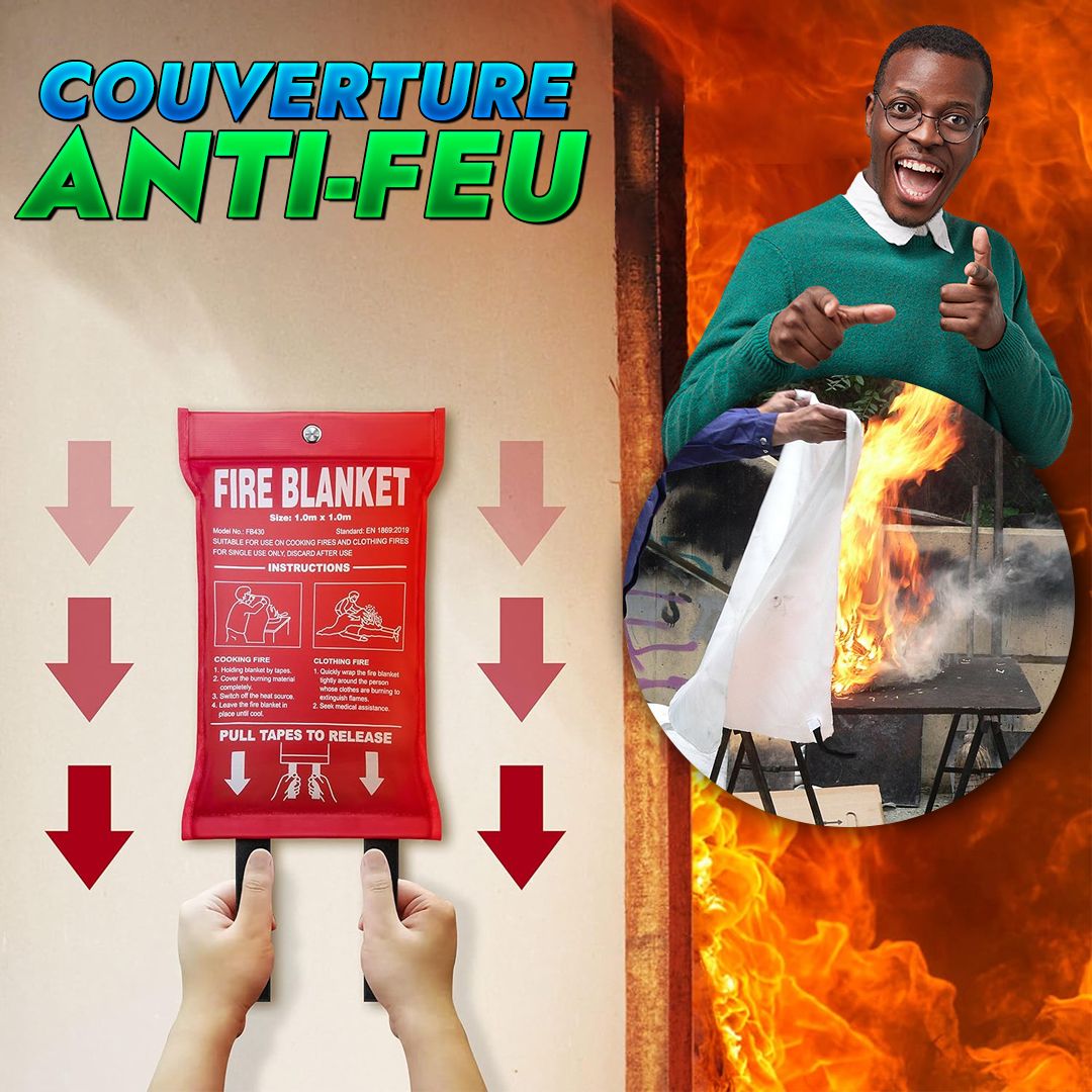 Couverture Anti-Feu - Votre Bouclier Contre les Flammes-CNG