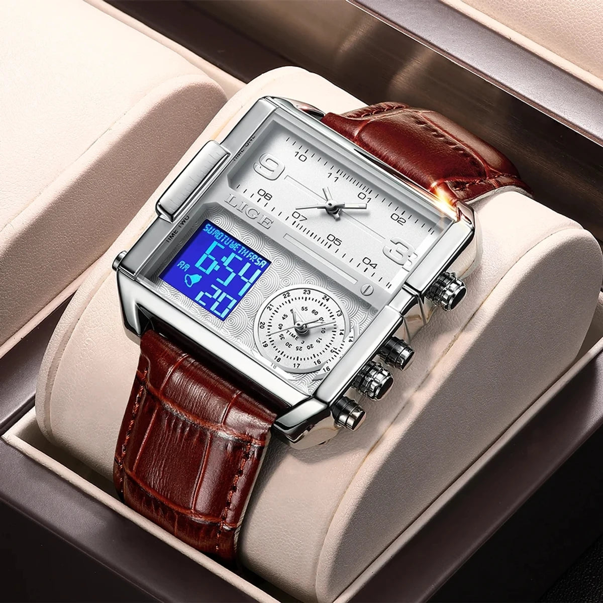 Montre LIGE de luxe pour homme-GNK