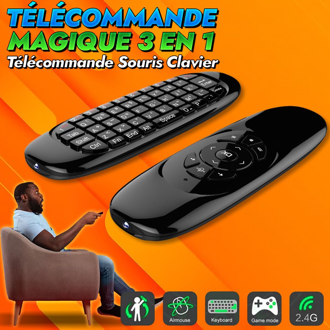 Télécommande Magique 3 en 1 - Air Mouse-GNK