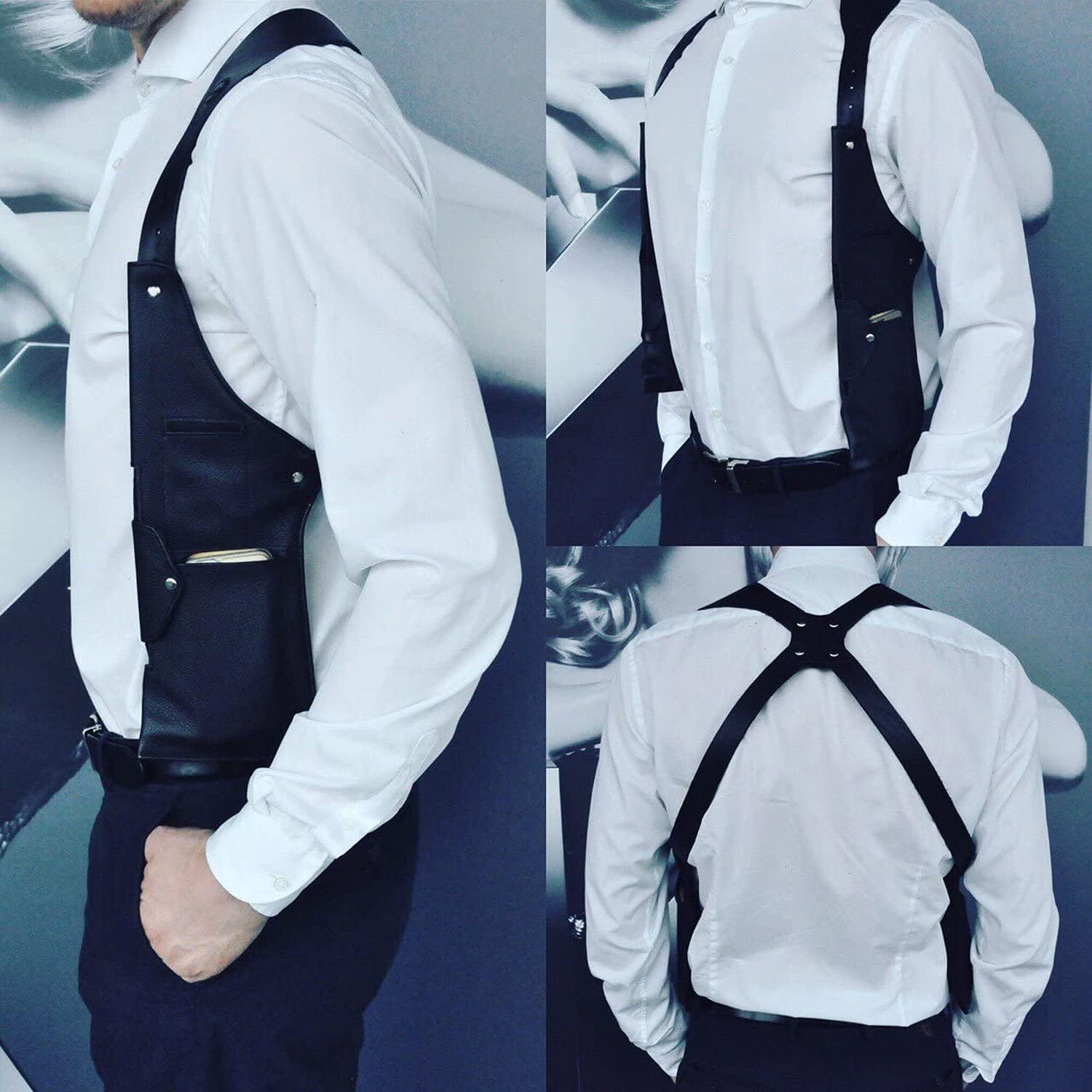 SAC A BONDOULIERE COWBOY EN CUIR VÉRITABLE-GNK