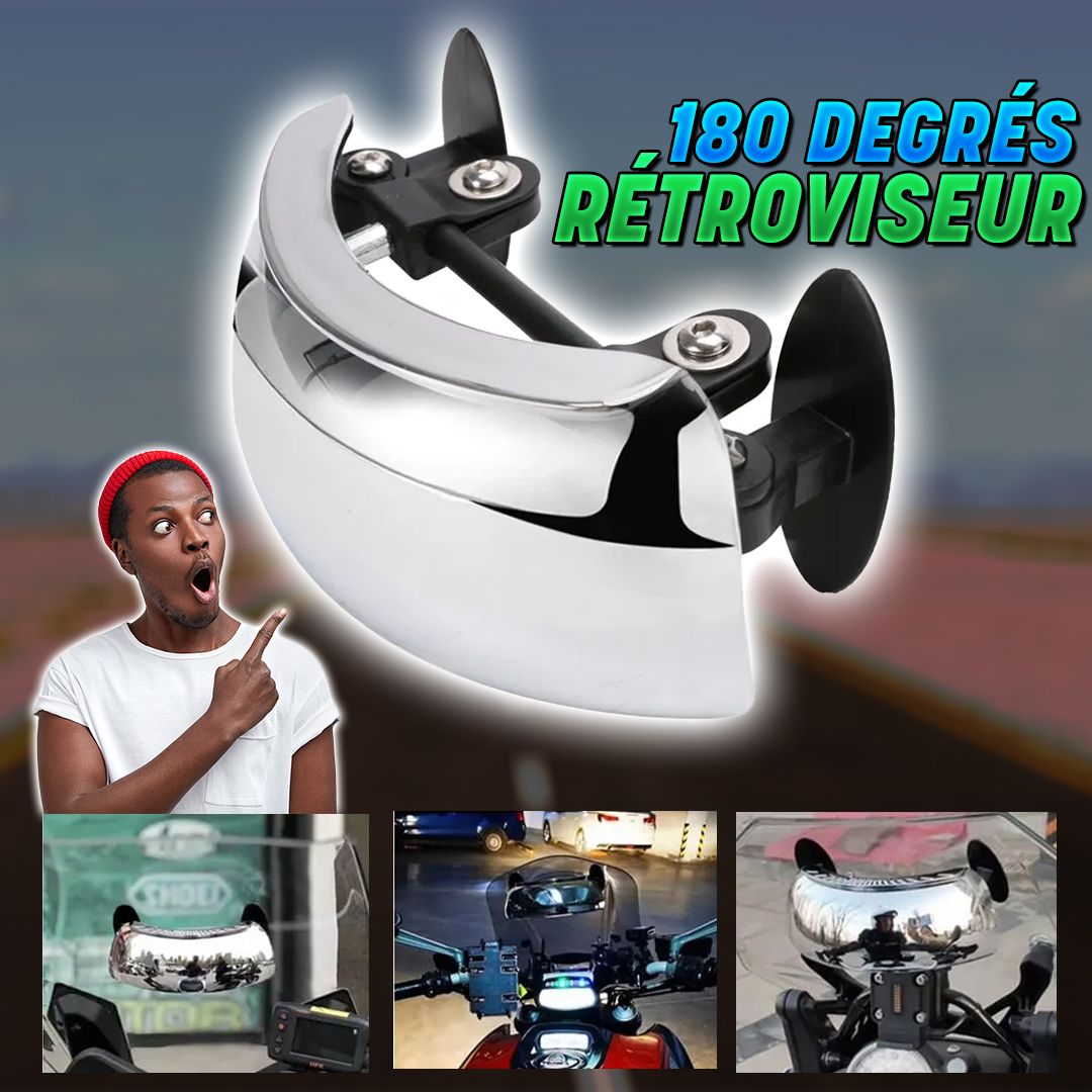 Rétroviseur Moto Anti-Angle Mort : Vision 180°- SN