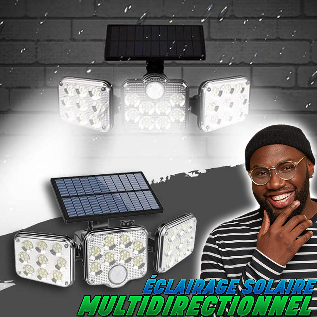 Lumière Solaire Triple de Mur de LED-GNK