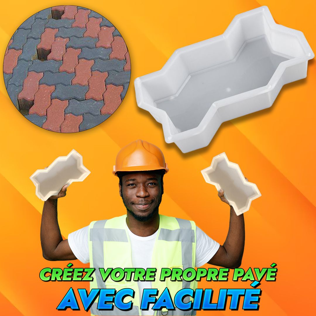 Moule en brique zig zag de béton réutilisable en forme de vague-CI