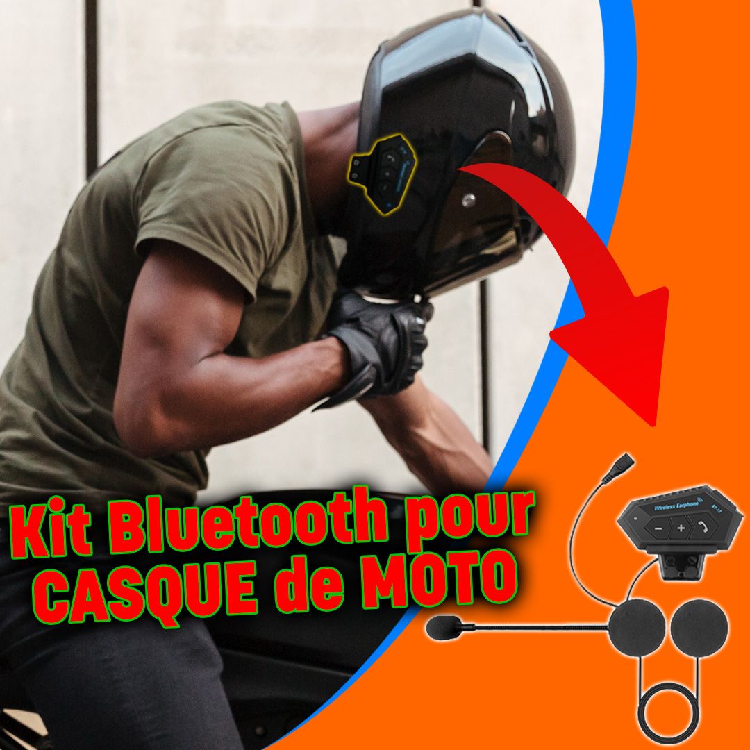 Oreillette Bluetooth pour casque de moto avec microphone-GB