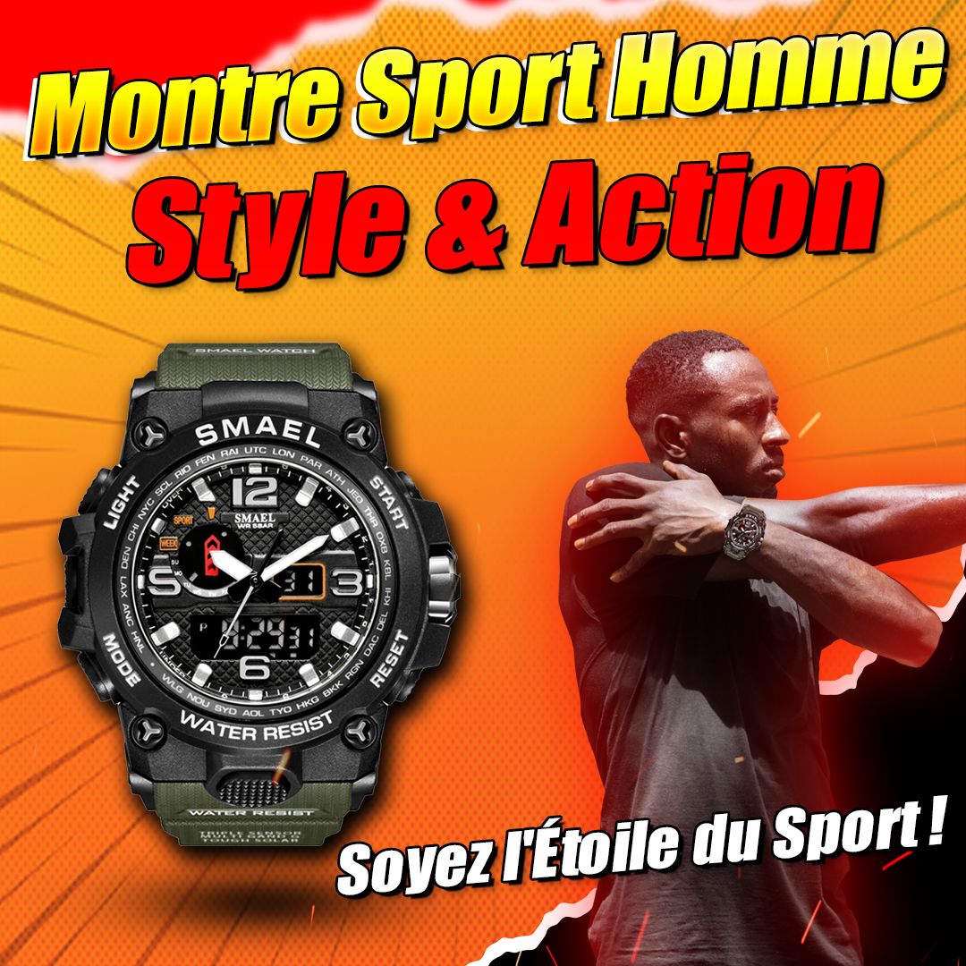 Montre camouflage militaire pour homme-COD