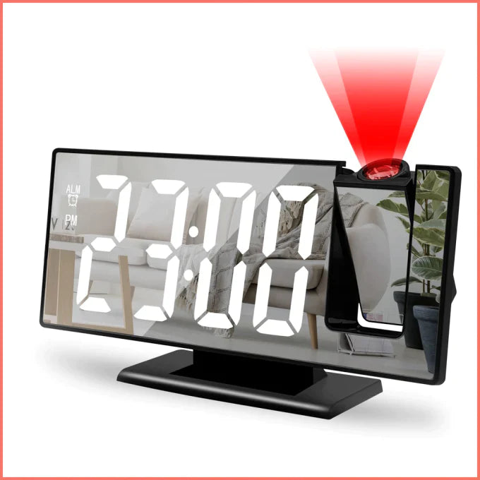 Mini Alarme Led com Projetor de Tempo - gnf mirror 